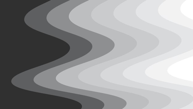 Imagen vectorial de fondo abstracta cortada en papel de onda gris