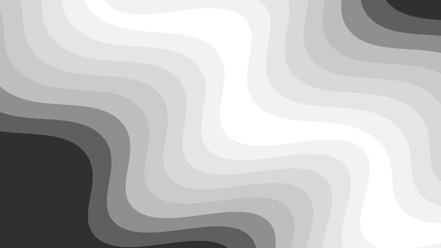 Imagen vectorial de fondo abstracta cortada en papel de onda gris