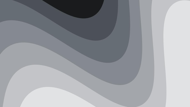 Imagen vectorial de fondo abstracta cortada en papel de onda gris