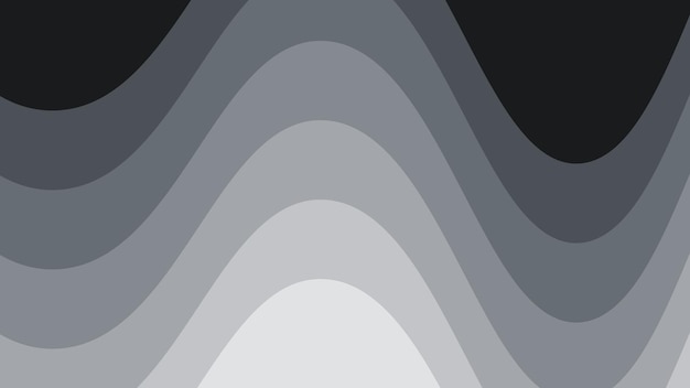 Imagen vectorial de fondo abstracta cortada en papel de onda gris