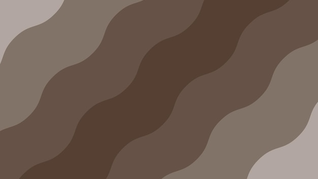 Imagen vectorial de fondo abstracta cortada en papel de onda marrón