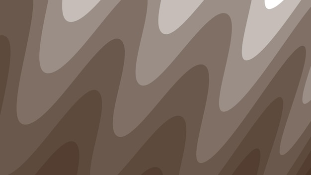 Imagen vectorial de fondo abstracta cortada en papel de onda marrón