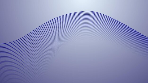 Imagen vectorial de fondo abstracta de la línea de curva dinámica azul
