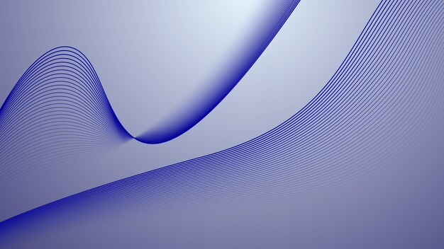 Imagen vectorial de fondo abstracta de la línea de curva dinámica azul