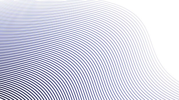 Imagen vectorial de fondo abstracta de la línea de curva dinámica azul