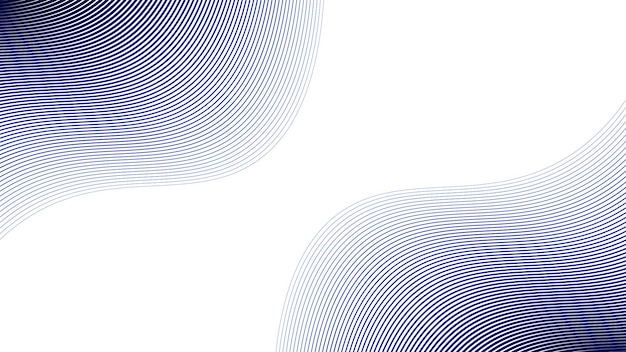 Imagen vectorial de fondo abstracta de la línea de curva dinámica azul