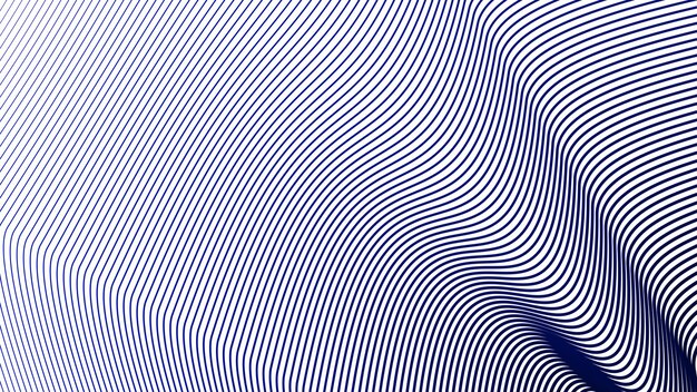 Imagen vectorial de fondo abstracta de la línea de curva dinámica azul