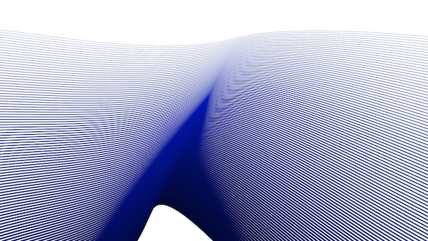 Imagen vectorial de fondo abstracta de la línea de curva dinámica azul