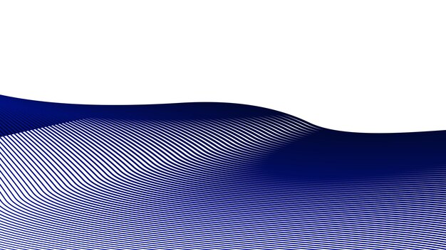Imagen vectorial de fondo abstracta de la línea de curva dinámica azul