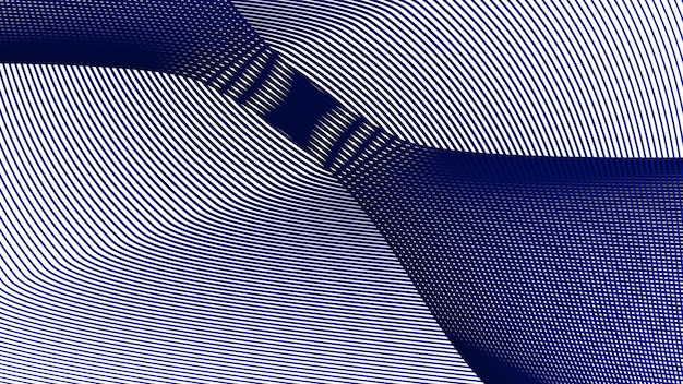 Imagen vectorial de fondo abstracta de la línea de curva dinámica azul