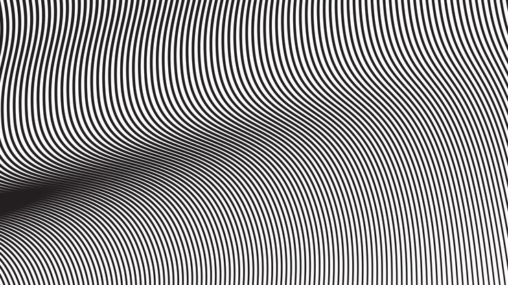 Vector imagen vectorial de fondo abstracta de línea curva negra