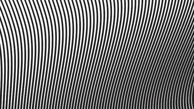 Imagen vectorial de fondo abstracta de línea curva negra