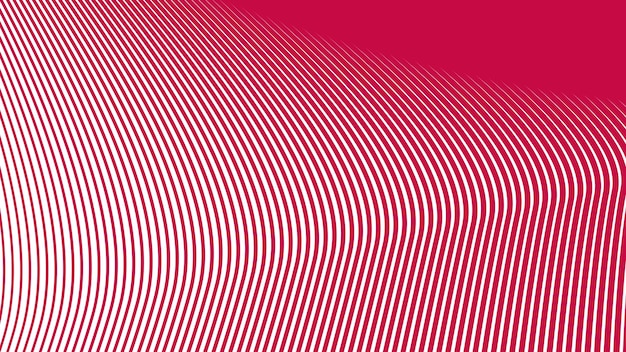 Imagen vectorial de fondo abstracta de línea curva roja para telón de fondo o presentación