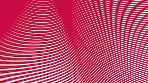 Imagen vectorial de fondo abstracta de línea curva roja para telón de fondo o presentación