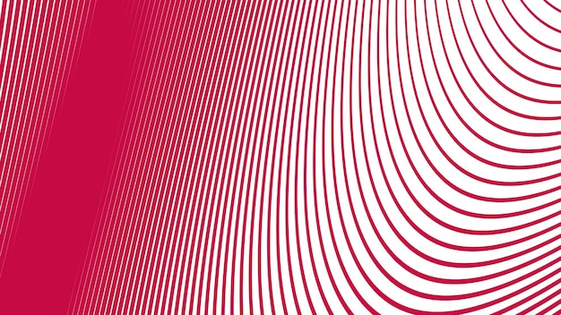 Imagen vectorial de fondo abstracta de línea curva roja para telón de fondo o presentación