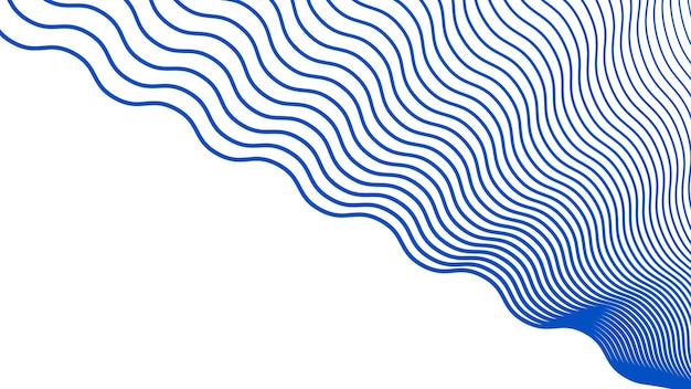 Imagen vectorial de fondo abstracta de línea de onda azul