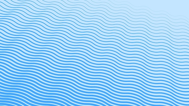 Imagen vectorial de fondo abstracta de línea de onda azul