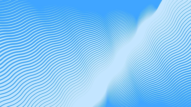 Imagen vectorial de fondo abstracta de línea de onda azul