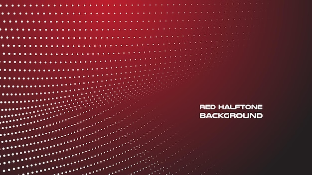 Imagen vectorial de fondo abstracta de medio tono rojo oscuro para telón de fondo o presentación