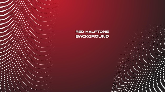 Imagen vectorial de fondo abstracta de medio tono rojo oscuro para telón de fondo o presentación