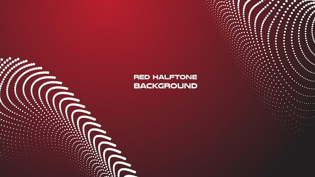 Imagen vectorial de fondo abstracta de medio tono rojo oscuro para telón de fondo o presentación