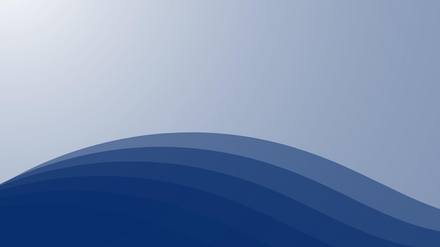 Imagen vectorial de fondo abstracta de papel cortado en azul