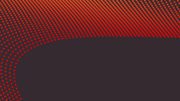 Imagen vectorial de fondo abstracta con puntos de polca naranja