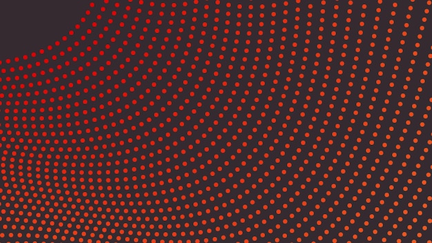 Imagen vectorial de fondo abstracta con puntos de polca naranja