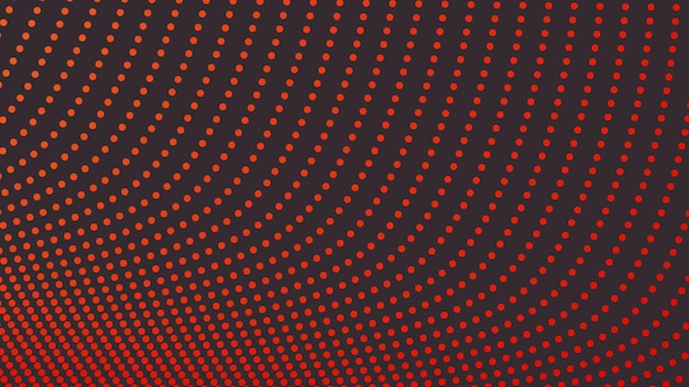 Imagen vectorial de fondo abstracta con puntos de polca naranja