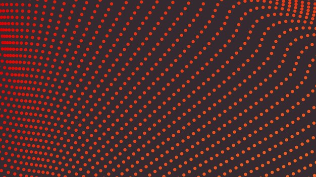 Imagen vectorial de fondo abstracta con puntos de polca naranja