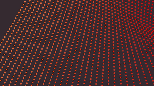 Imagen vectorial de fondo abstracta con puntos de polca naranja