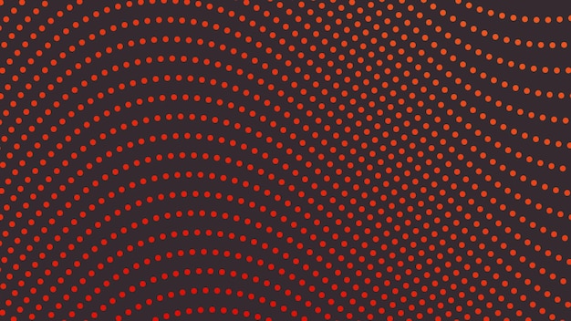 Imagen vectorial de fondo abstracta con puntos de polca naranja
