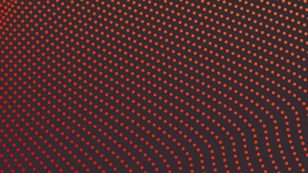 Imagen vectorial de fondo abstracta con puntos de polca naranja