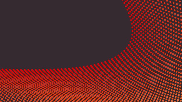 Imagen vectorial de fondo abstracta con puntos de polca naranja