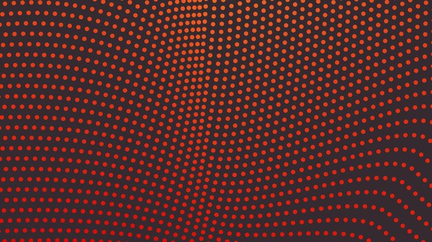 Imagen vectorial de fondo abstracta con puntos de polca naranja