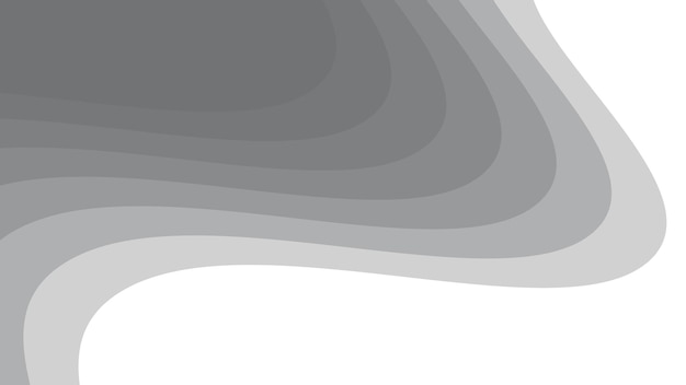 Imagen vectorial de fondo cortada en papel abstracto gris para telón de fondo o presentación