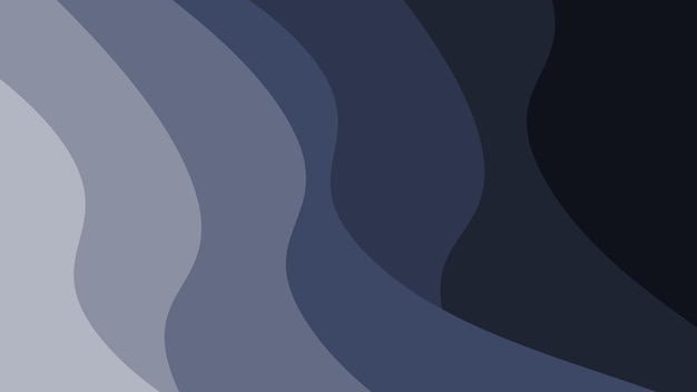 Imagen vectorial de fondo de fondo de gradiente abstracto negro con línea curva para fondo o pre
