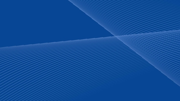Imagen vectorial de fondo de líneas curvas oblicuas azules para el fondo o la presentación