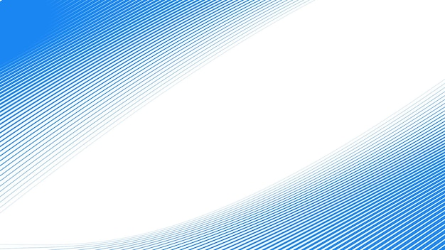 Imagen vectorial de fondo de líneas curvas oblicuas azules para el fondo o la presentación