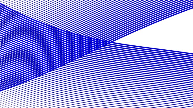 Imagen vectorial de fondo de líneas curvas oblicuas azules para el fondo o la presentación