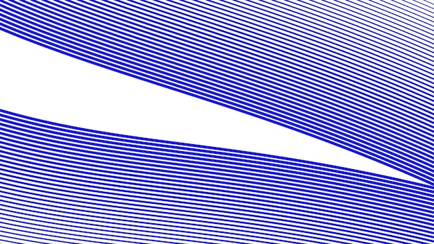 Imagen vectorial de fondo de líneas curvas oblicuas azules para el fondo o la presentación