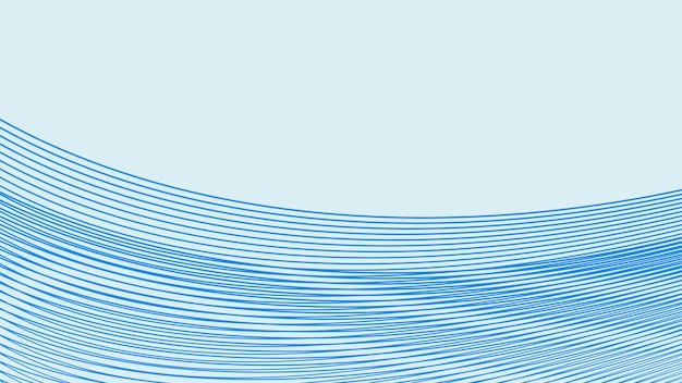 Imagen vectorial de fondo de líneas curvas oblicuas azules para el fondo o la presentación