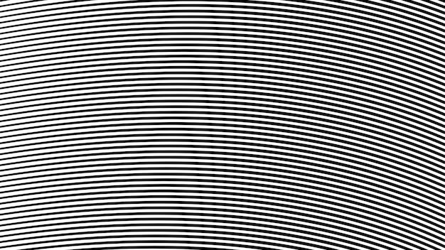Imagen vectorial de fondo de líneas curvas oblicuas en blanco y negro para telón de fondo o presentación