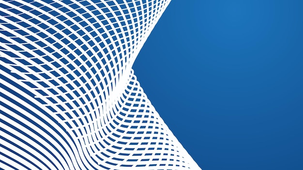 Imagen vectorial de fondo de líneas de rayas abstractas azules