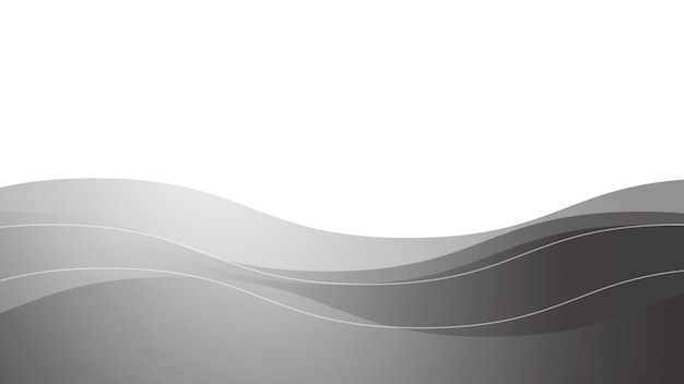 Imagen vectorial de fondo de onda gris para papel tapiz o telón de fondo