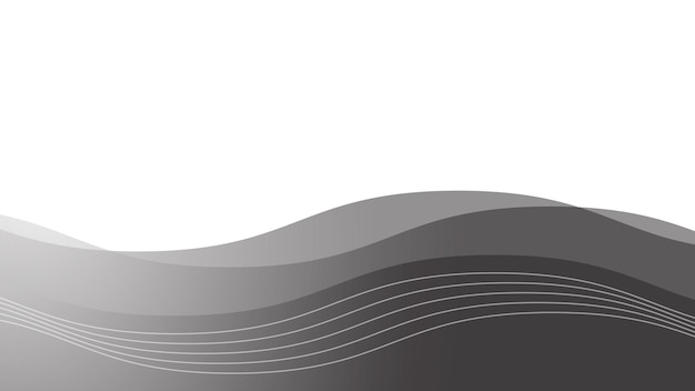 Imagen vectorial de fondo de onda gris para papel tapiz o telón de fondo