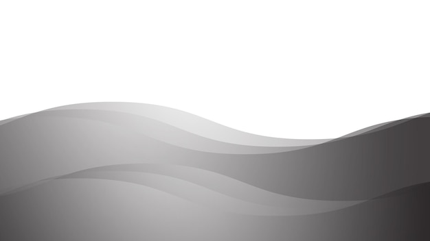 Imagen vectorial de fondo de onda gris para papel tapiz o telón de fondo