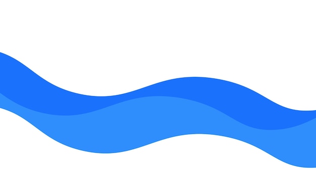 Imagen vectorial de fondo de papel de pared de ondas azules del océano Ilustración del diseño gráfico de ondas para el fondo