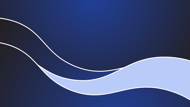 Imagen vectorial de fondo de papel de pared de ondas azules del océano Ilustración del diseño gráfico de ondas para el fondo