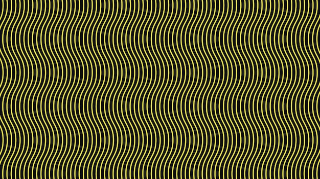 Imagen vectorial de fondo con un patrón de rayas de onda amarillas